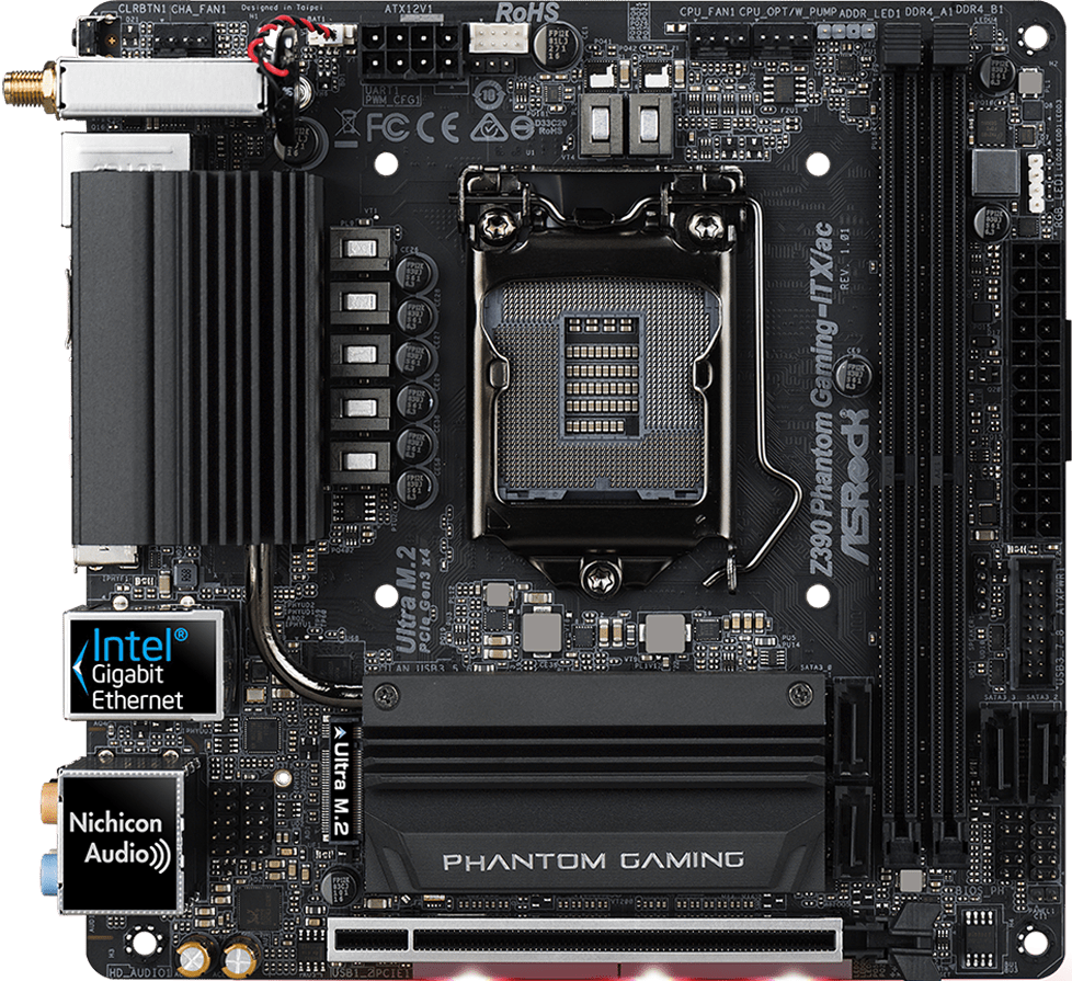 Asrock Z390 Phantom Gaming-ITX/ac - Motherboard Specifications On